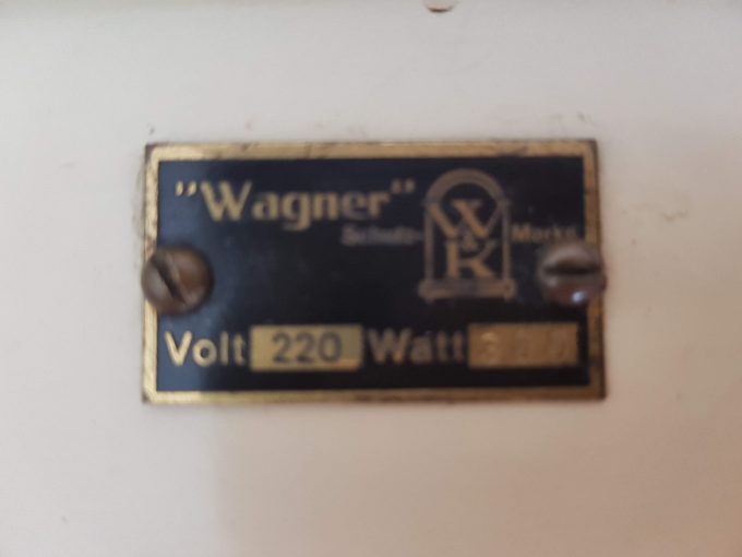 Wagner W & K, Vintage elektrisch kinderfornuisje metaal 3
