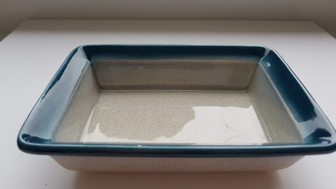 Wedgwood Blue Pacific. Made in England. Botervloot zonder deksel. 1