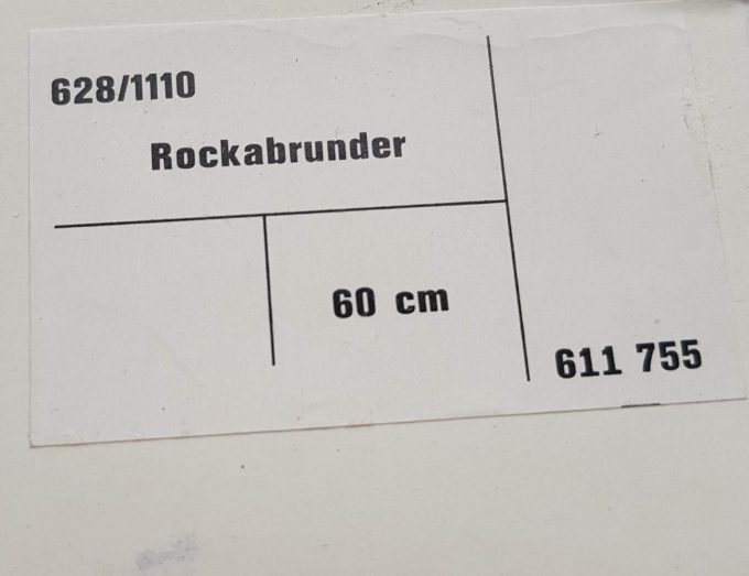 Rokmeter 628/1110 . 60cm. Kleur oranje. Compleet in doos. 4