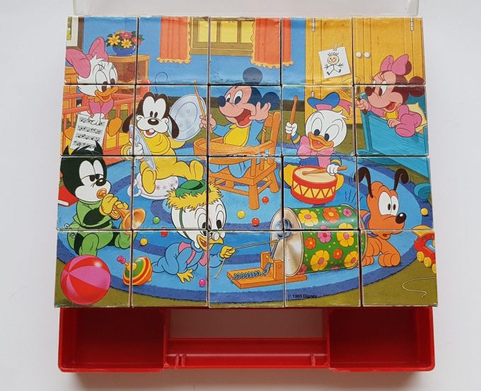 Clem Toys. Made in Italy. Donald Duck blokpuzzel. (20 blokken x 6 mogelijkheden) 2