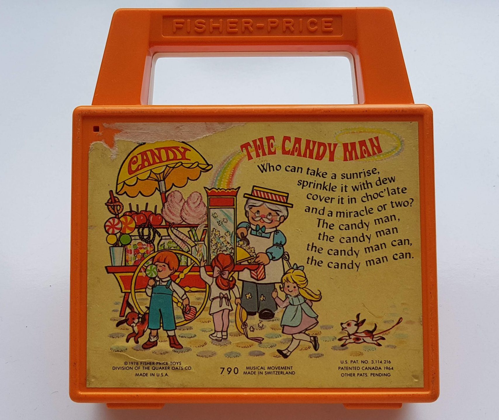 Fisher Price. The Candy Man music box. Very Vintage ???? Vintage Webshop  SennaBenna