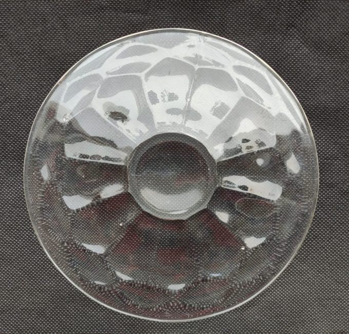 Glazen gebaksbordjes. (diameter 15 cm) Per set van 6 1