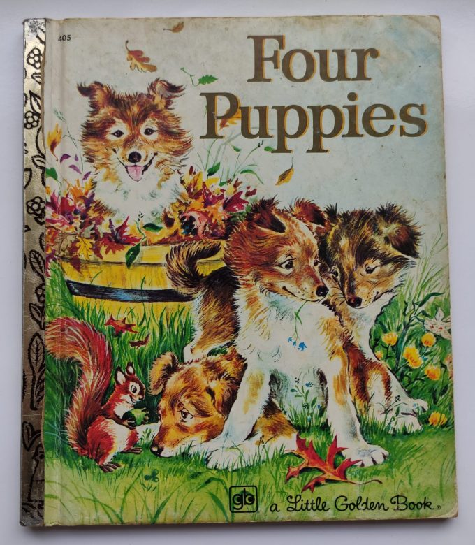Little Golden Books: Four Puppies. 1
