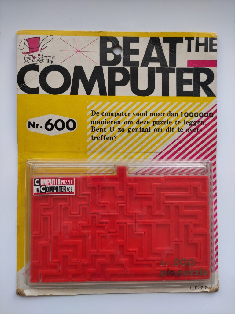 A. Yamada 1969. Beat The computer nr. 600 . PLA Puzzle. 11 x 19 cm. 35 ...