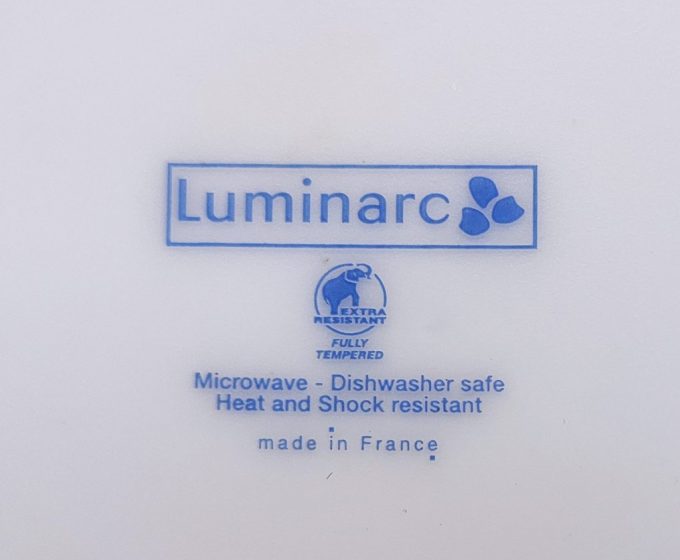 Luminarc, Made in France. Gebaksbordjes en/of ontbijtbordjes Floraal motief. Per set van 5 2