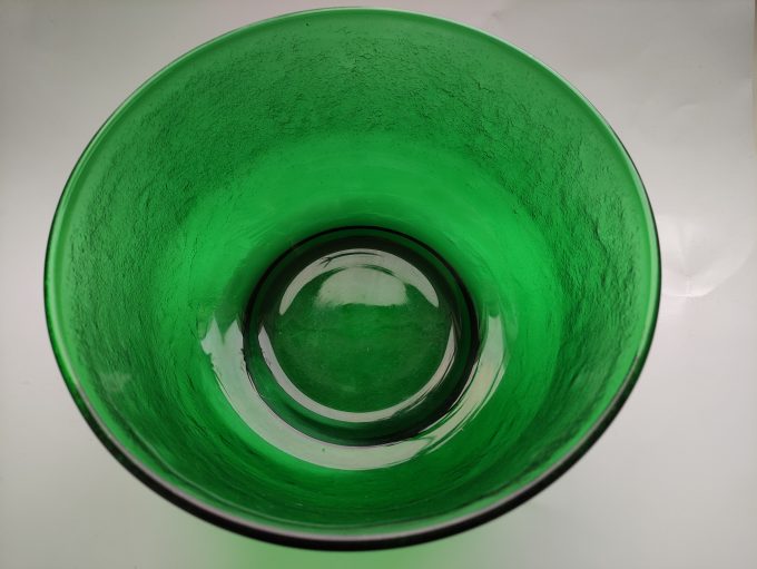Arcopal Arcoroc Siera. Schaal groot groen. 22 X 12 CM. Geperst glas. 2