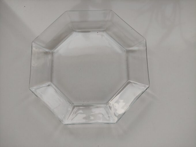 Arcoroc Octime. France. Ontbijt Bordjes. Transparant geperst glas. 18 cm 1