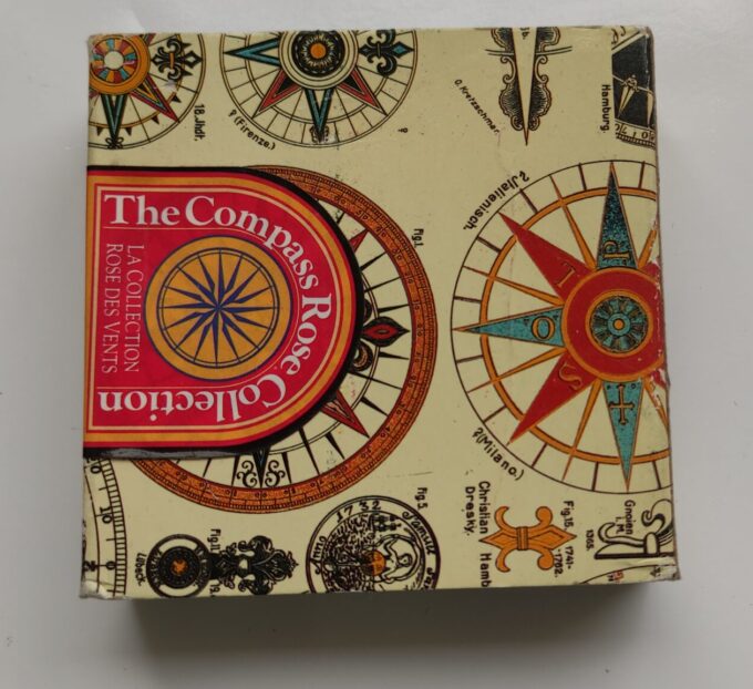 The Compass Rose Collection. 50 Year Calendar 1991-1940. Handgemaakt. Massief Messing 1