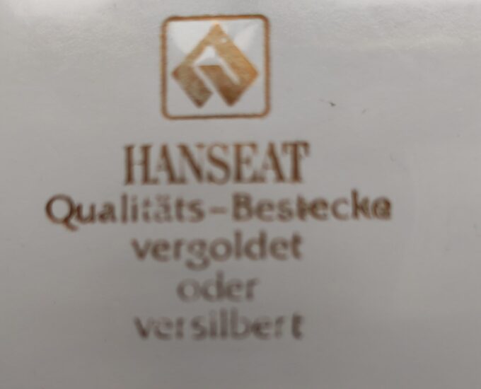 Hanseat Qualitäts Bestecke Versilbert. .Made in Germany. Cocktail vorkjes. Verzilverd. 6 in doosje. 5