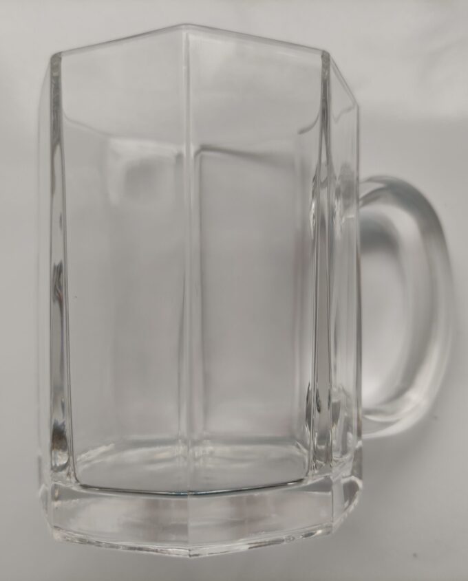 Arcoroc Octime France. Koffiemok groot. Glas Transparant. 10 x 7.5 cm. Per stuk. 2