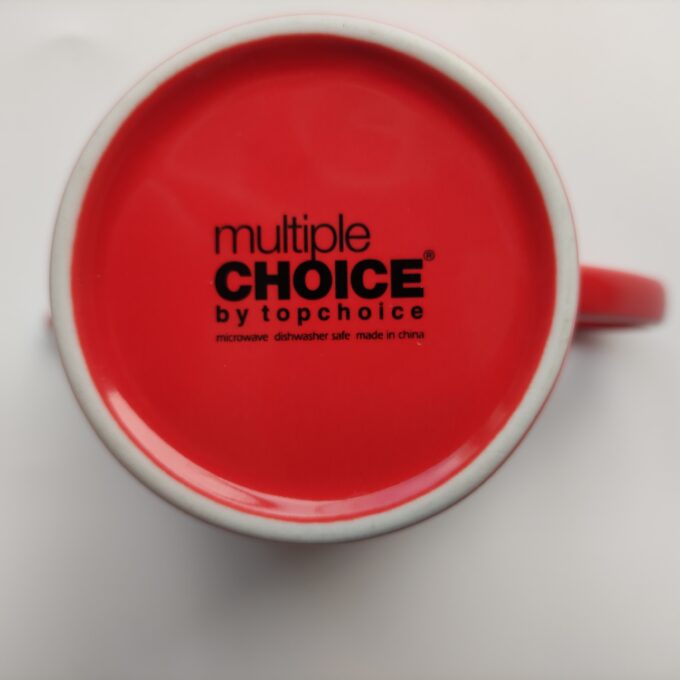 Multiple Choice by Topchoice. Theepot met onderbord. Rood. 3