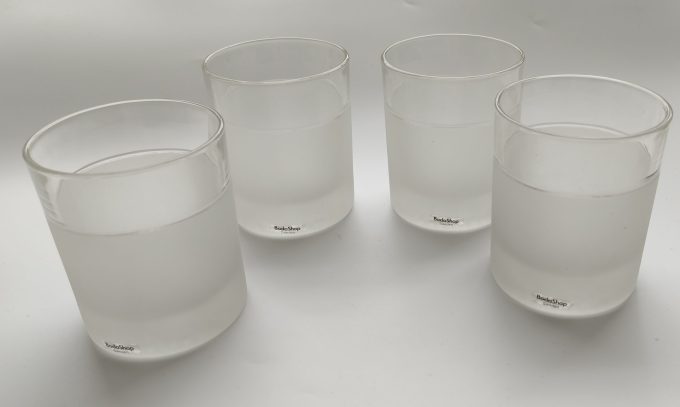 Vintage Old Fashioned Glasses. Kosta Boda Sweden. 4 glazen in doos. Artikelnr. 38441 2