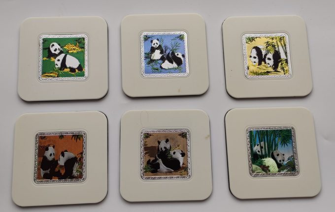 Made in China. 6 Onderzetters/ Coasters met afbeeldingen Koalas 2