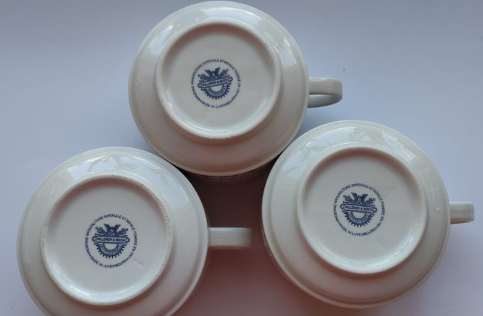 Villeroy & Boch. Made in Luxembourg. Voor Royco. Soepkom Ot en Sien. Per set van drie. 4