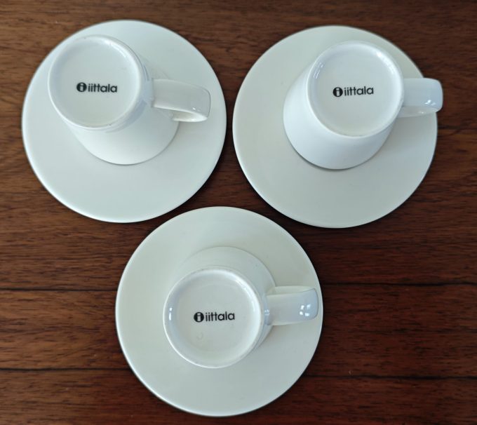 IIttala.  Espresso en of Ristretto Kop en Schotel wit. Per set van 3 - Afbeelding 2