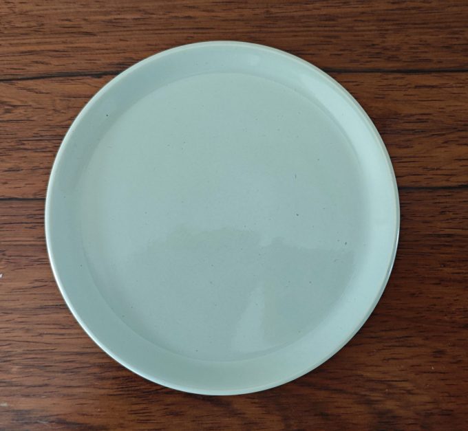 Vintage Royal Goedewaagen. Gouda. Made in Holland.  Bordje Crème Groen.  (13 x 2 cm) per set van 5. - Afbeelding 2
