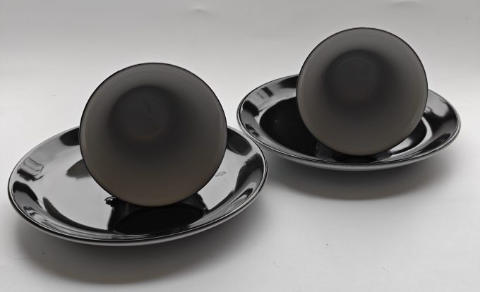 Walküre . Made in Germany. Lungo kop en schotel. Zwart Wit.  Per set van 2 - Afbeelding 3