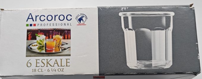 Arcoroc Eskale Professionel. Set van 6 glazen. Nieuw in doos. Voor appetizers en desserts. - Afbeelding 3