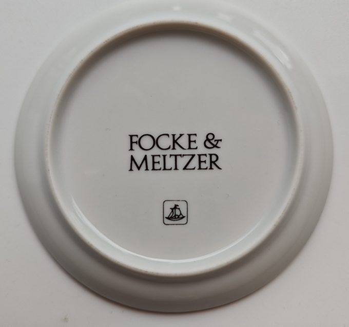 Focke & Meltzer. Teatips.  Bordjes. Koninklijk Huis.  Per Set van 5. - Afbeelding 7