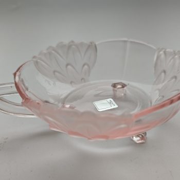 Mikasa Tivoly.  Made in Italy. Christallin.  Kopje roze  glas met tulpendesign. Per set van 2